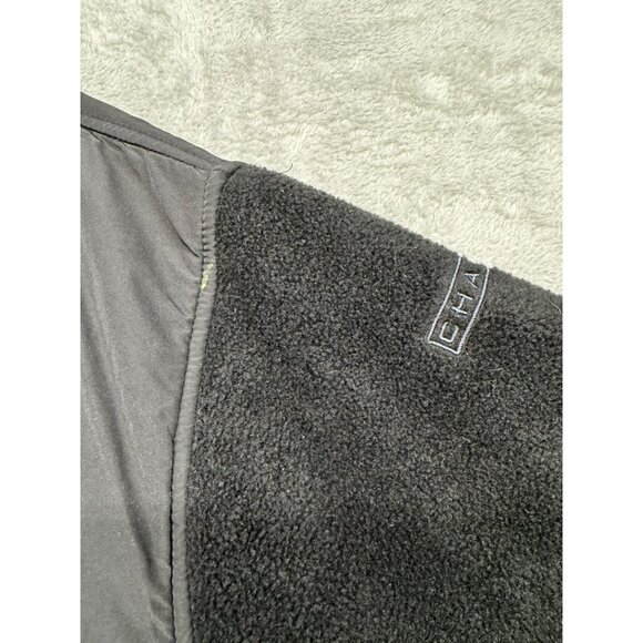 CHAPS FLEECE SOFT SHELL CLASSIC OUTDOOR BLACK LARGE MENS FULL ZIP JACKET - Picture 4 of 6
